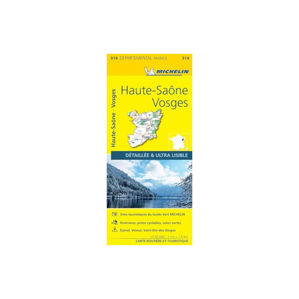 Michelin Editions Des Voyages Haute-Saone Vosges - Michelin Local Map 314