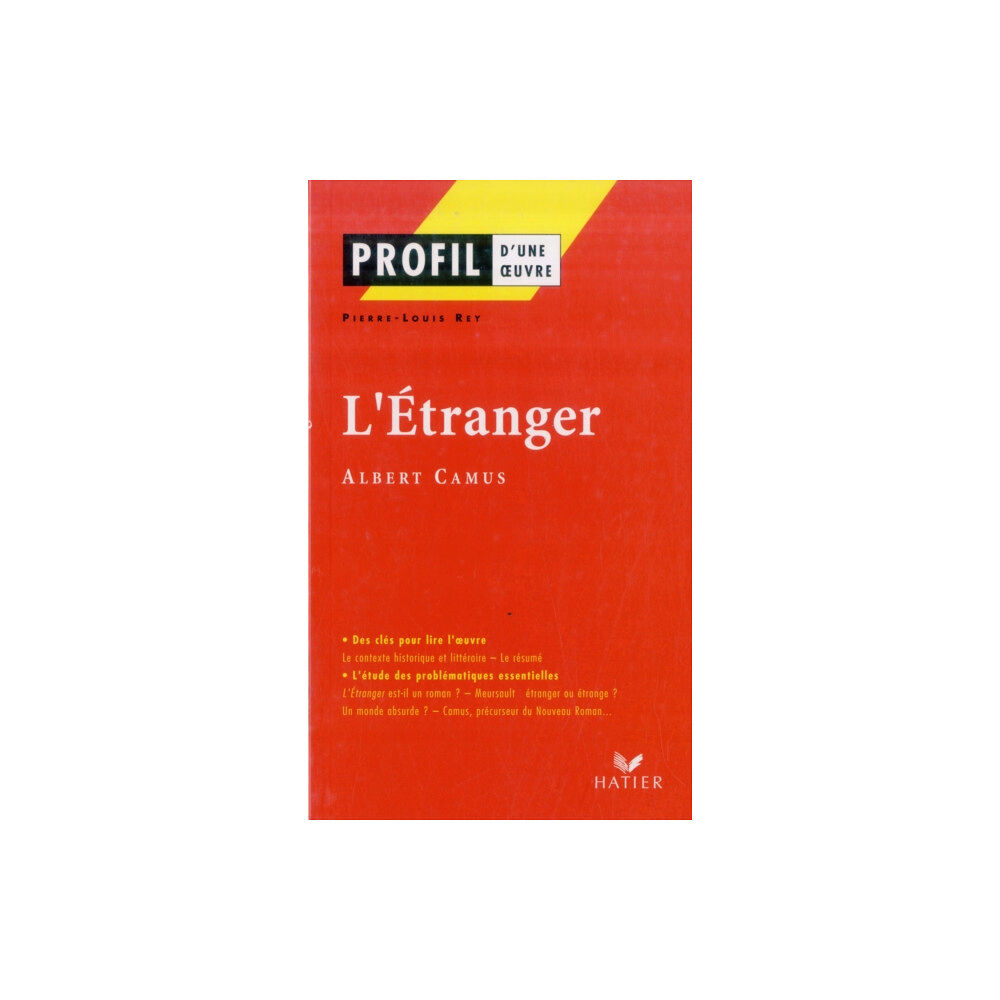 Editions Hatier Profil d'une oeuvre (häftad, fre)