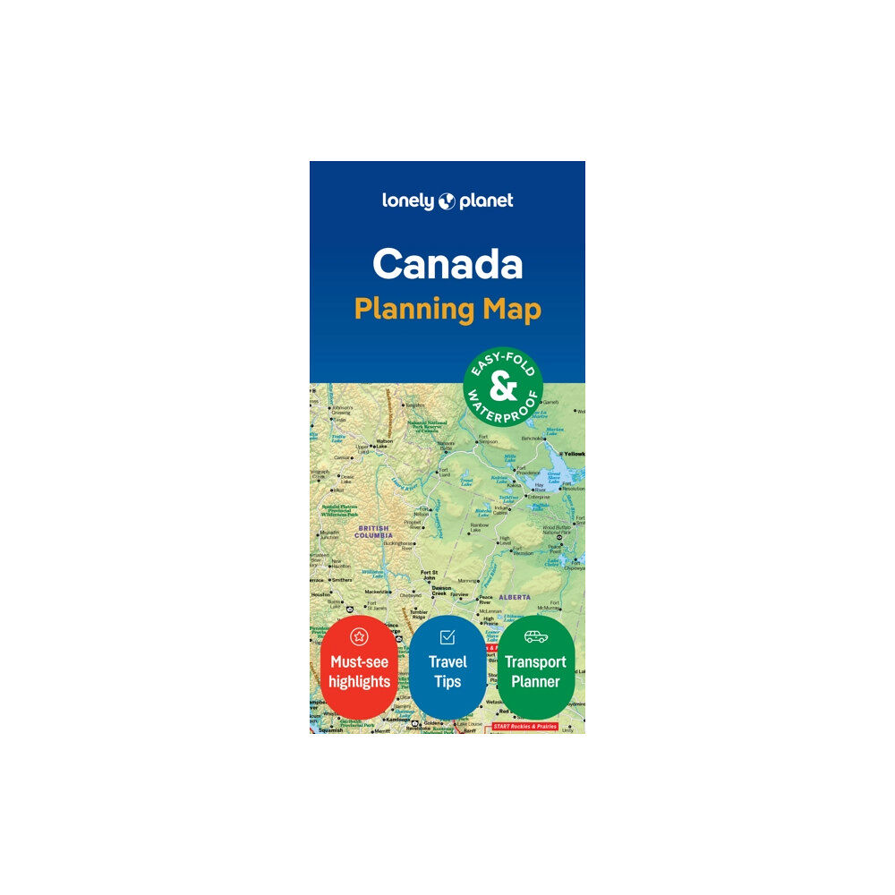 Lonely Planet Global Limited Lonely Planet Canada Planning Map