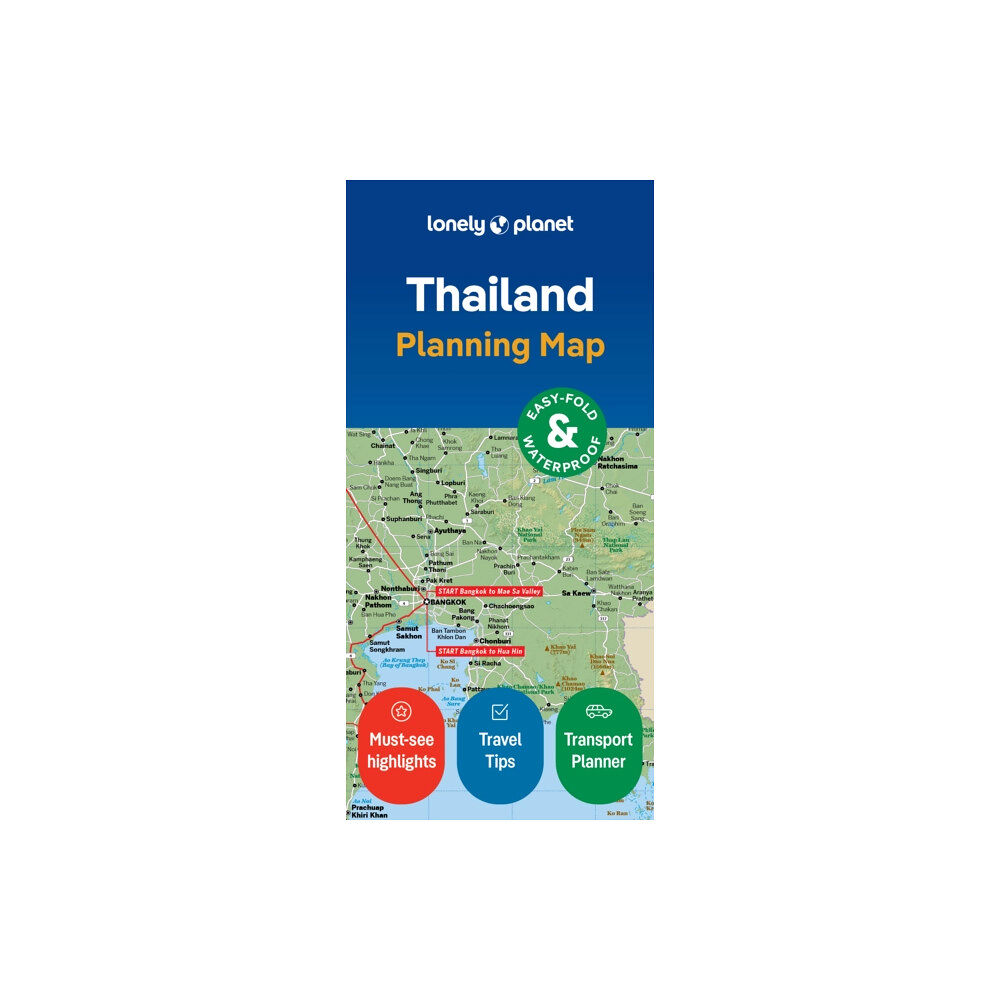 Lonely Planet Global Limited Lonely Planet Thailand Planning Map