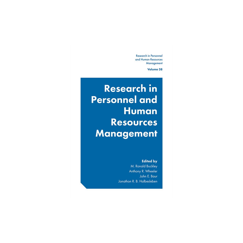 Emerald Publishing Limited Research in Personnel and Human Resources Management (inbunden, eng)
