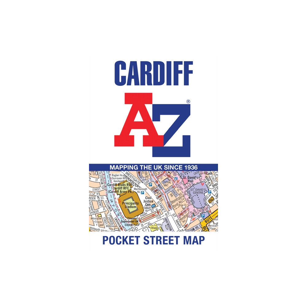 HarperCollins Publishers Cardiff A-Z Pocket Street Map