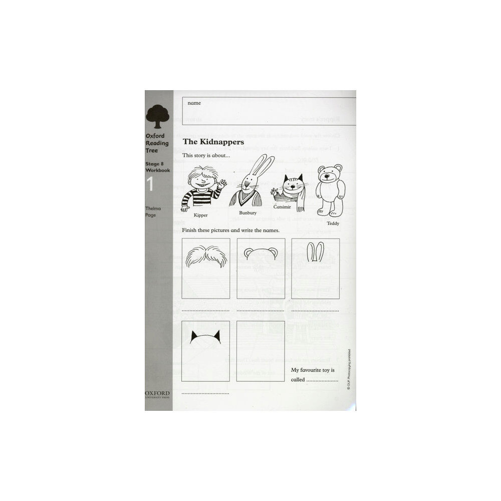 Oxford University Press Oxford Reading Tree: Level 8: Workbooks: Workbook 1: The Kidnappers and Viking Adventures (Pack of 6) (häftad, eng)