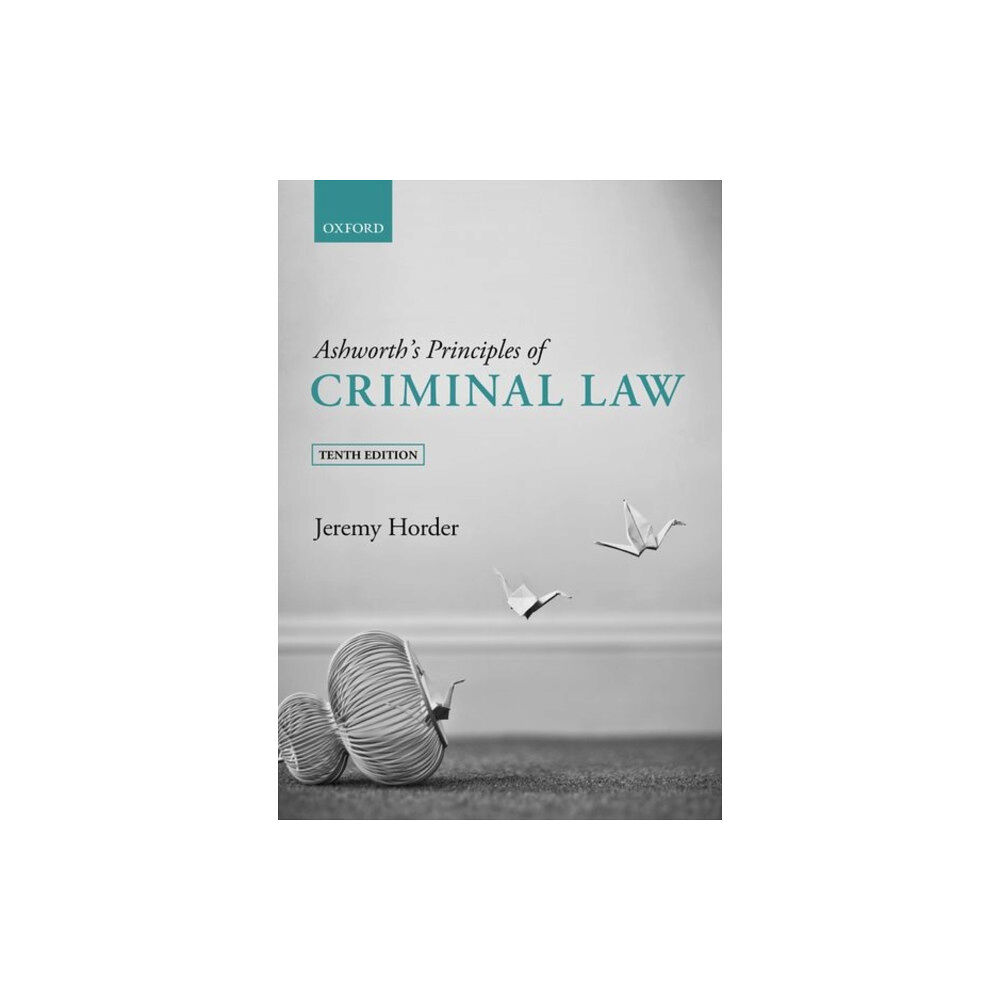 Oxford University Press Ashworth's Principles of Criminal Law (häftad, eng)