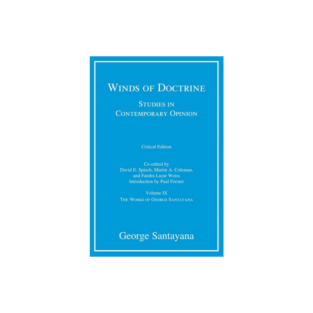 Mit press ltd Winds of Doctrine, critical edition, Volume 9 (inbunden, eng)