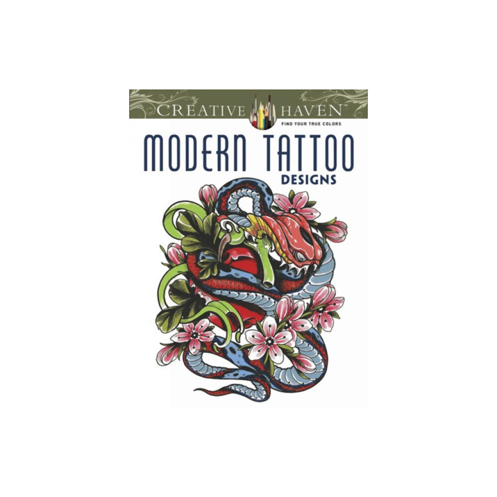 Dover publications inc. Creative Haven Modern Tattoo Designs Coloring Book (häftad, eng)