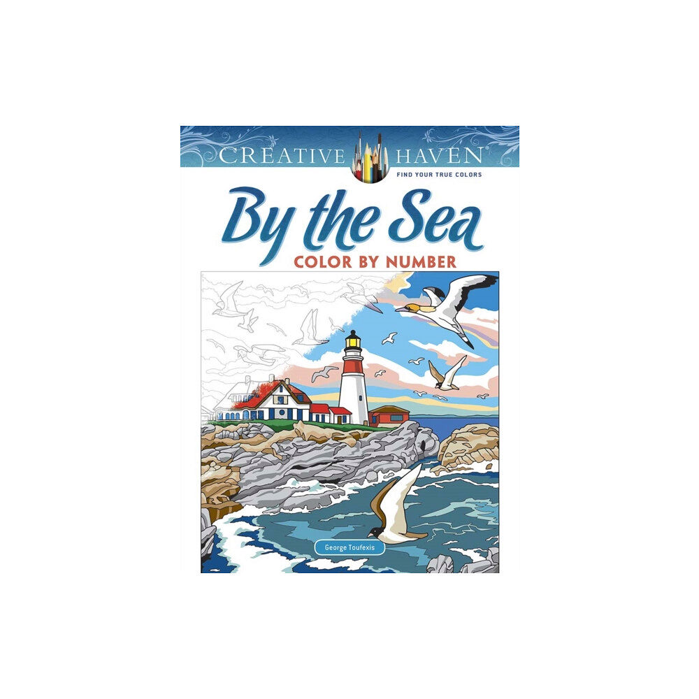 Dover publications inc. Creative Haven By the Sea Color by Number (häftad, eng)