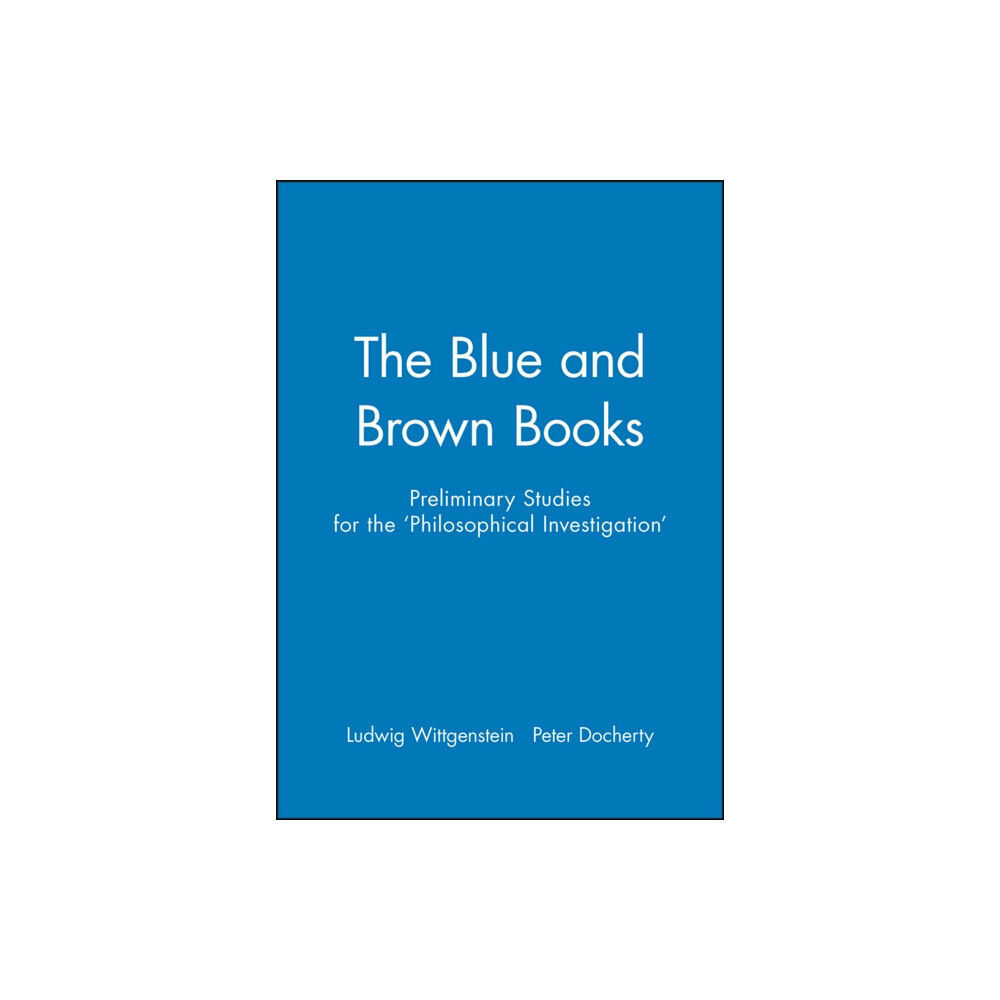John Wiley And Sons Ltd The Blue and Brown Books (häftad, eng)