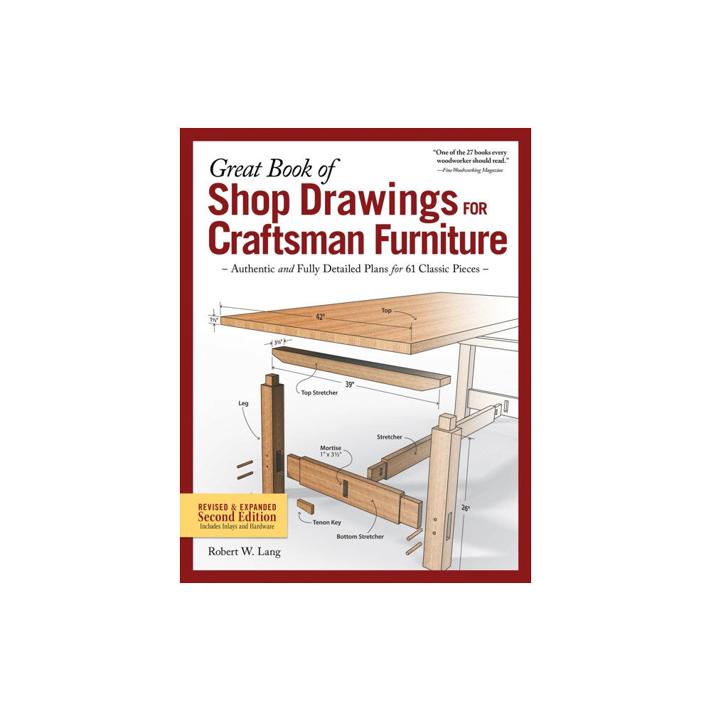 Fox Chapel Publishing Great Book of Shop Drawings for Craftsman Furniture, Second Edition (häftad, eng)