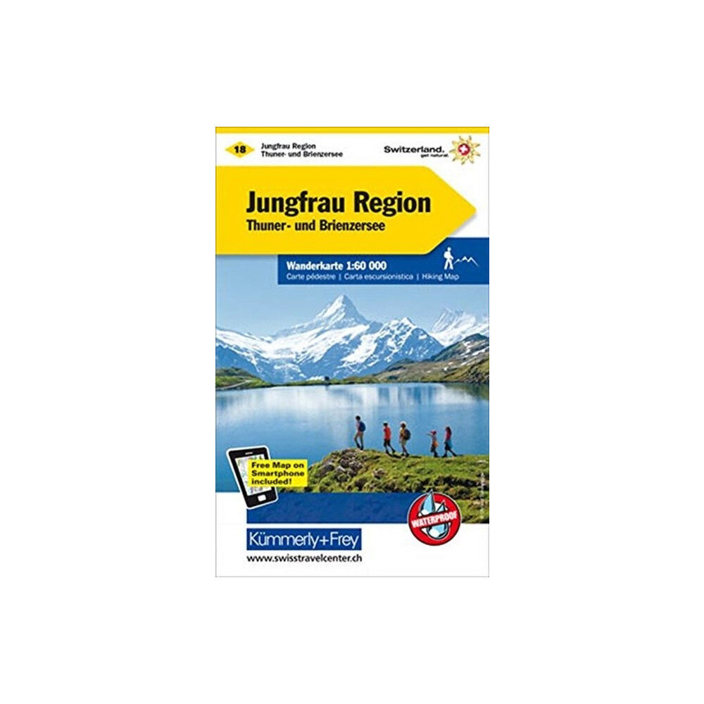 Kummerly & Frey,Switzerland Jungfrau Region Hiking Map