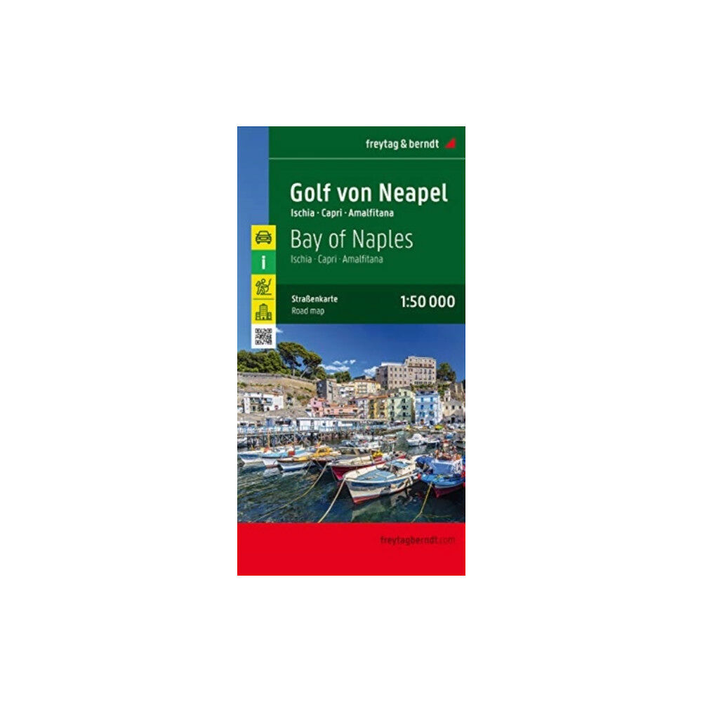 Freytag-Berndt Bay of Naples - Ischia - Capri - Amalfitana Road Map 1:50 000