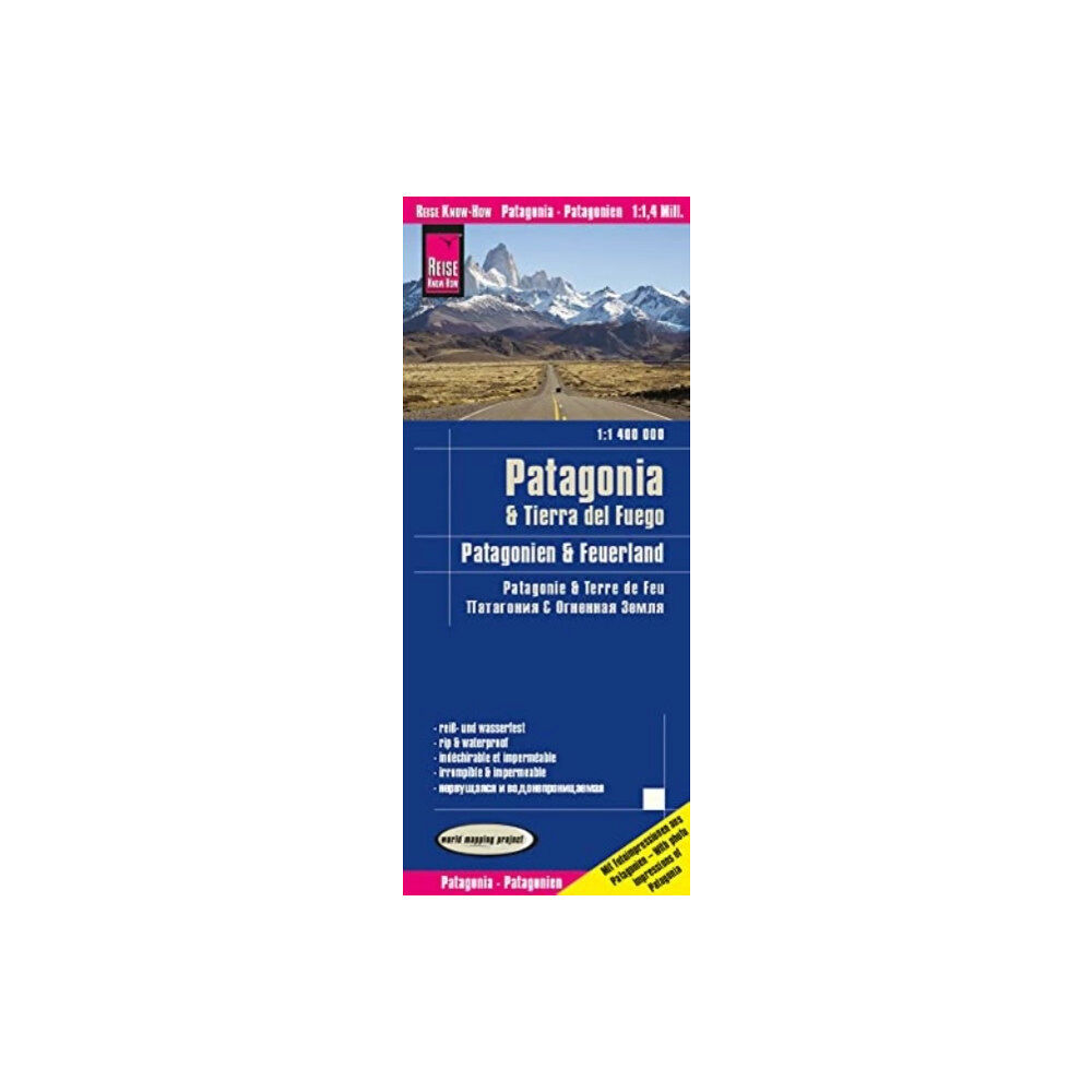 Reise Know-How Verlag Peter Rump GmbH Patagonia & Tierra del Fuego (1:1,400,000)