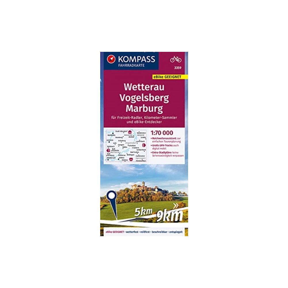 Kompass Karten GmbH Wetterau / Vogelsberg / Marburg