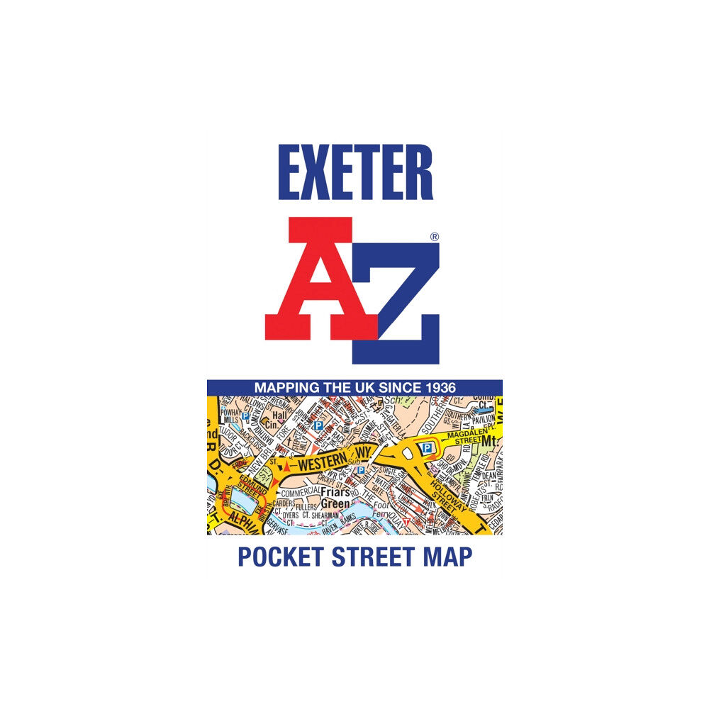 HarperCollins Publishers Exeter A-Z Pocket Street Map