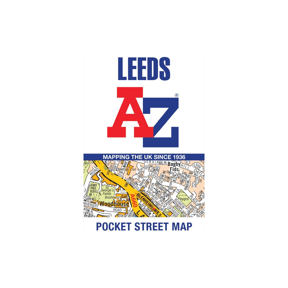 HarperCollins Publishers Leeds A-Z Pocket Street Map