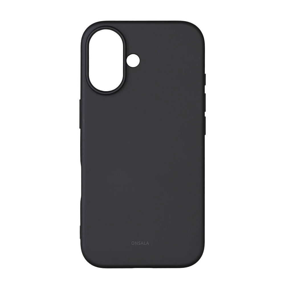 ONSALA Back Sil Touch Recycled MagSerie iPhone 16 Black