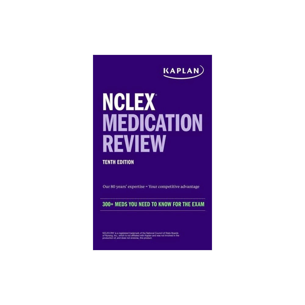 Kaplan AEC Education NCLEX Medication Review: 300+ Meds You Need to Know for the Exam (häftad, eng)
