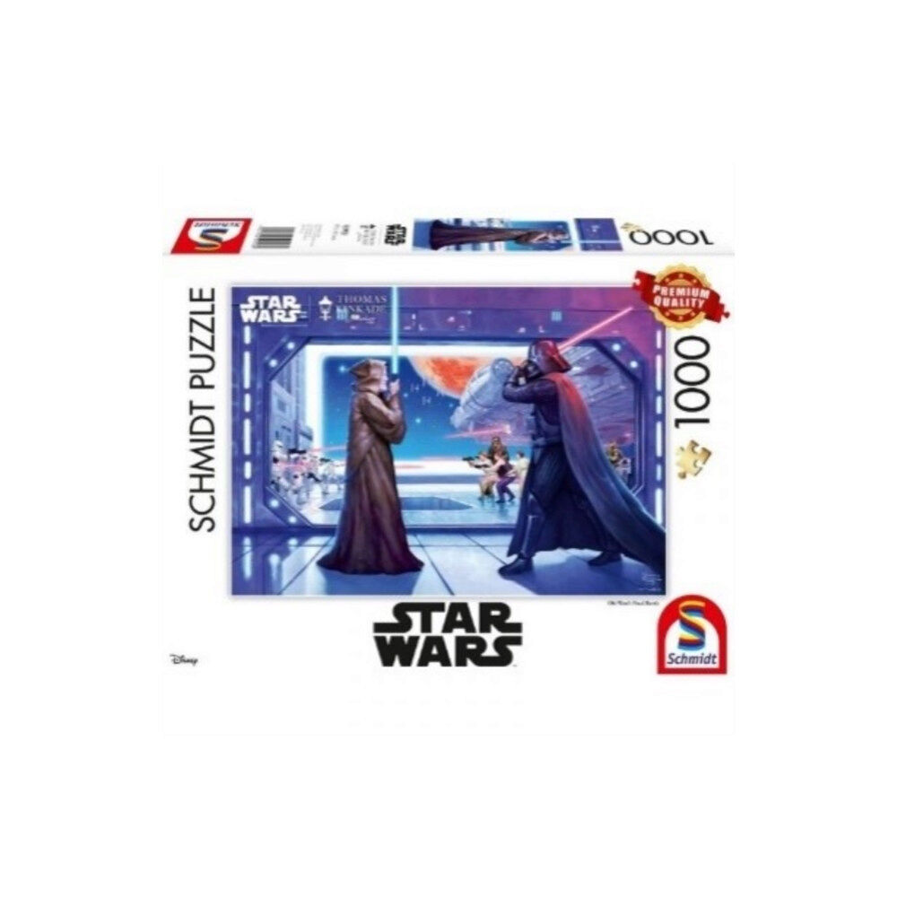 Asmodee Disney Star Wars - Obi Wan’s Final Battle by Thomas Kinkade 1000 Piece Schmidt Puzzle