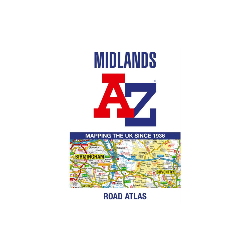 HarperCollins Publishers Midlands A-Z Road Atlas (häftad, eng)