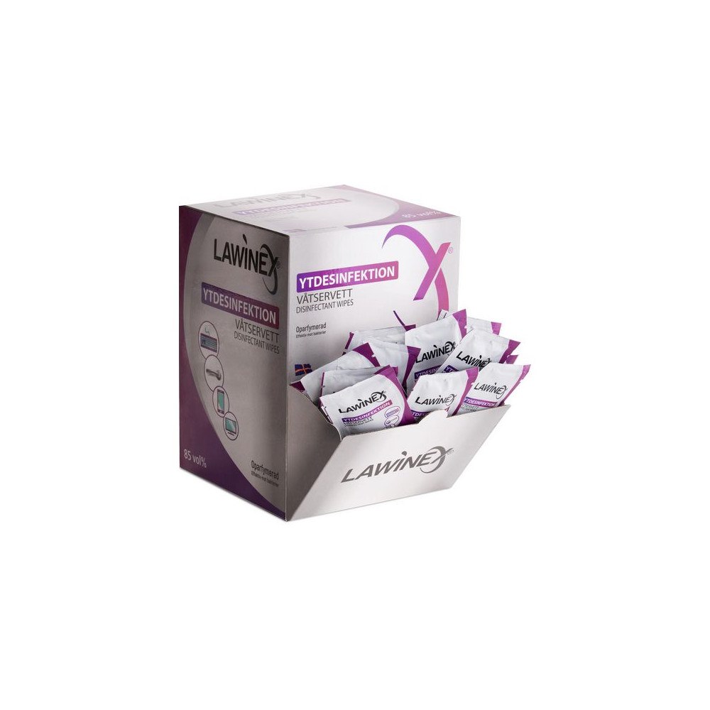 LAWINEX Ytdesinfektionsduk LAWINEX 85% 150/fp