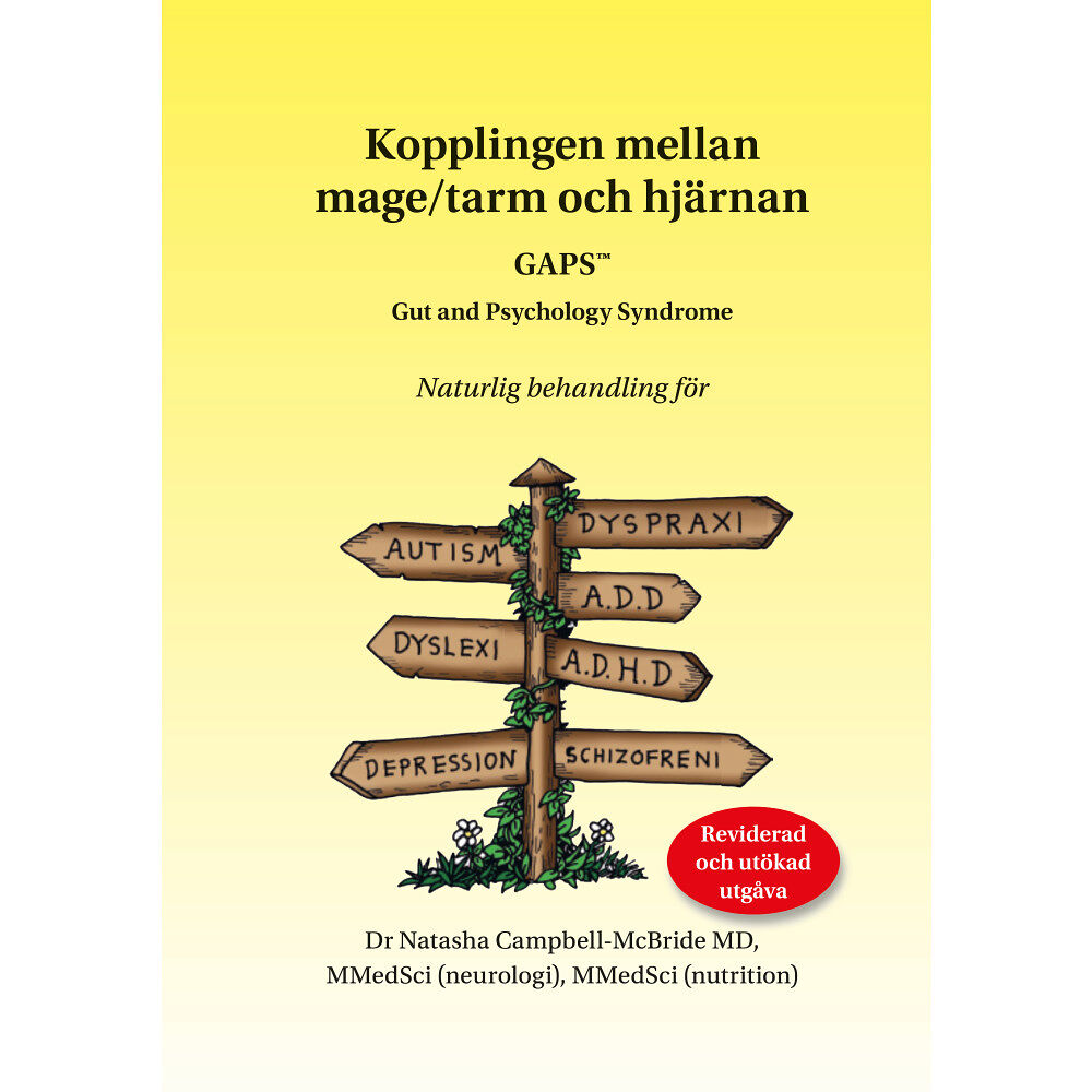 Natasha Campbell-McBride Kopplingen mellan mag/tarm och hjärna (häftad)