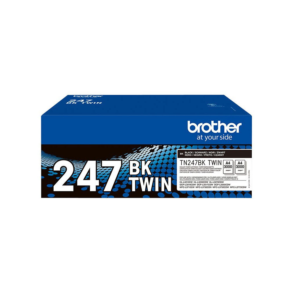 Brother Brother TN247BK TWIN - 2-pack - Lång livslängd - svart - original - tonerkassett