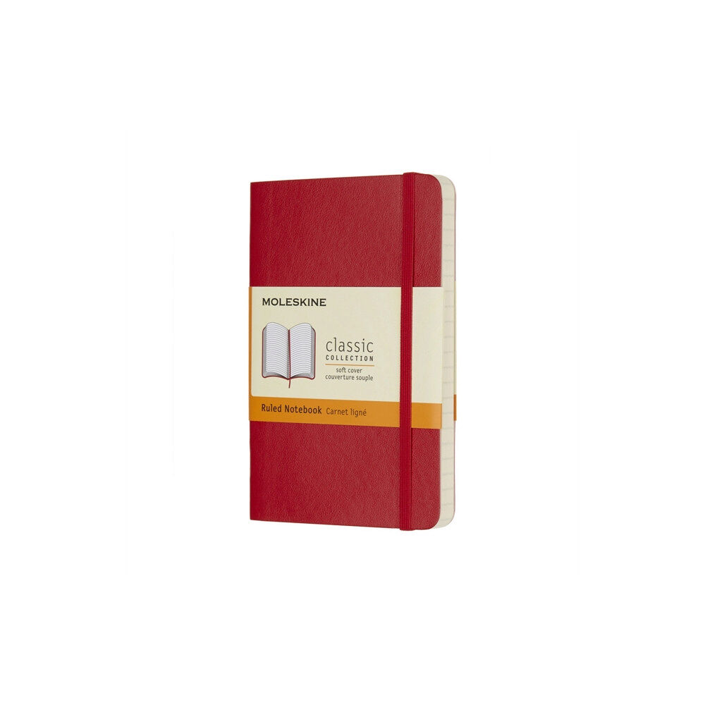 Moleskine Moleskine Scarlet Red Pocket Ruled Notebook Soft