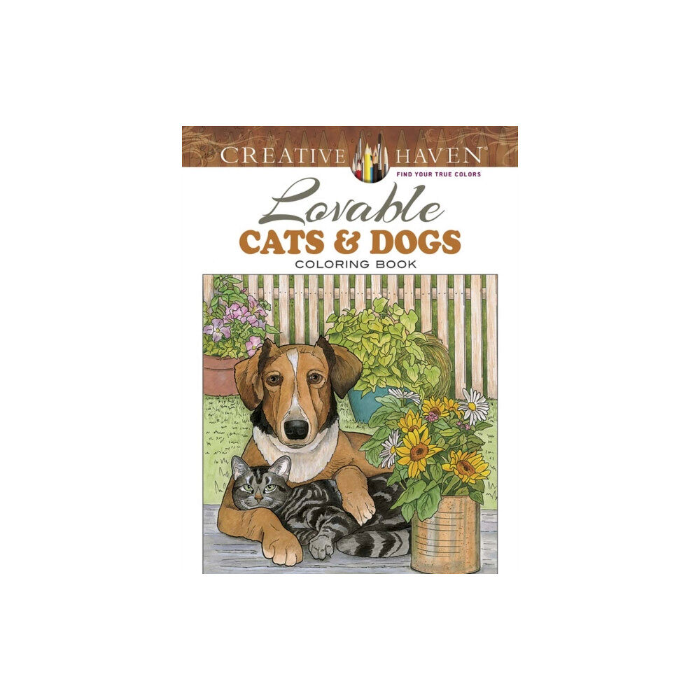 Dover publications inc. Creative Haven Lovable Cats and Dogs Coloring Book (häftad, eng)