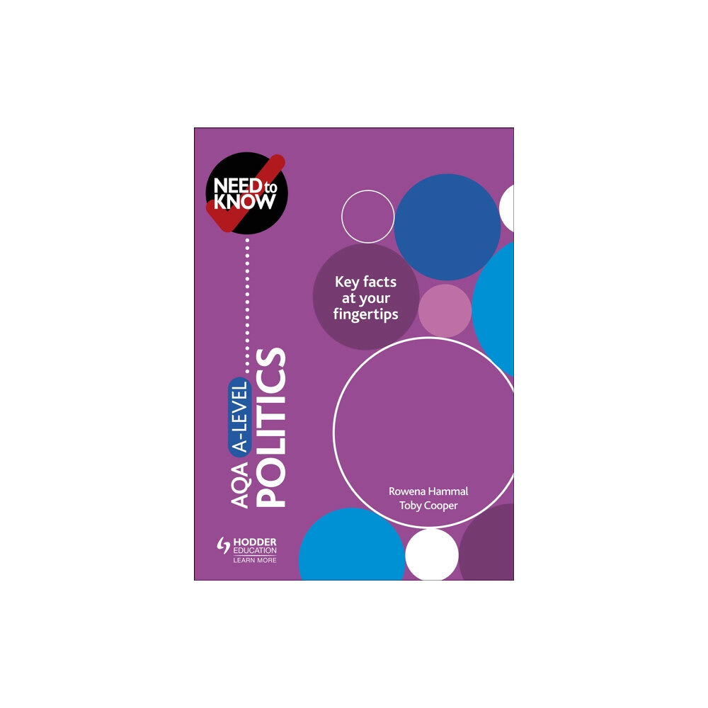 Hachette Learning Need to Know: AQA A-level Politics (häftad, eng)