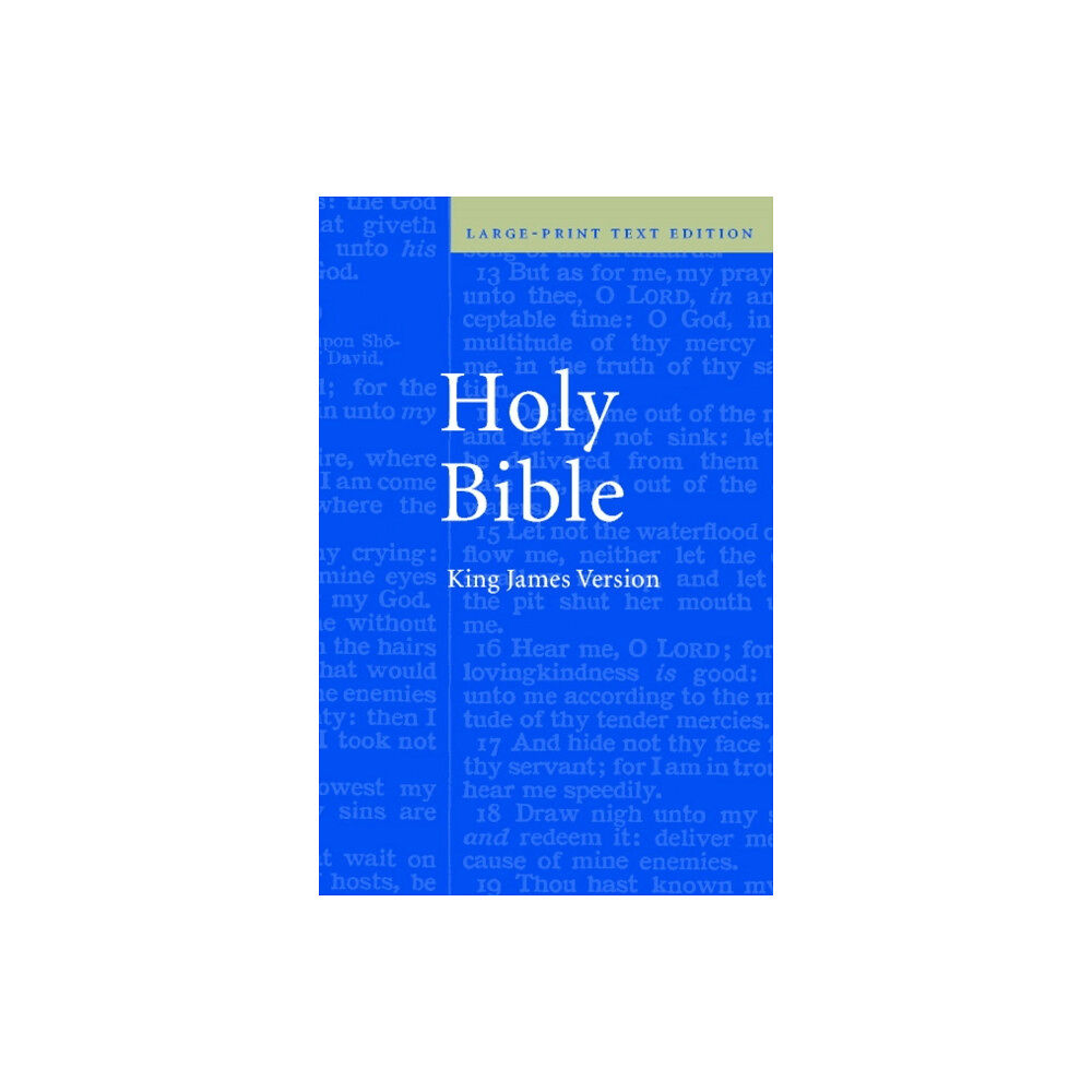 Cambridge University Press KJV Large Print Text Bible, KJ650:T (inbunden, eng)