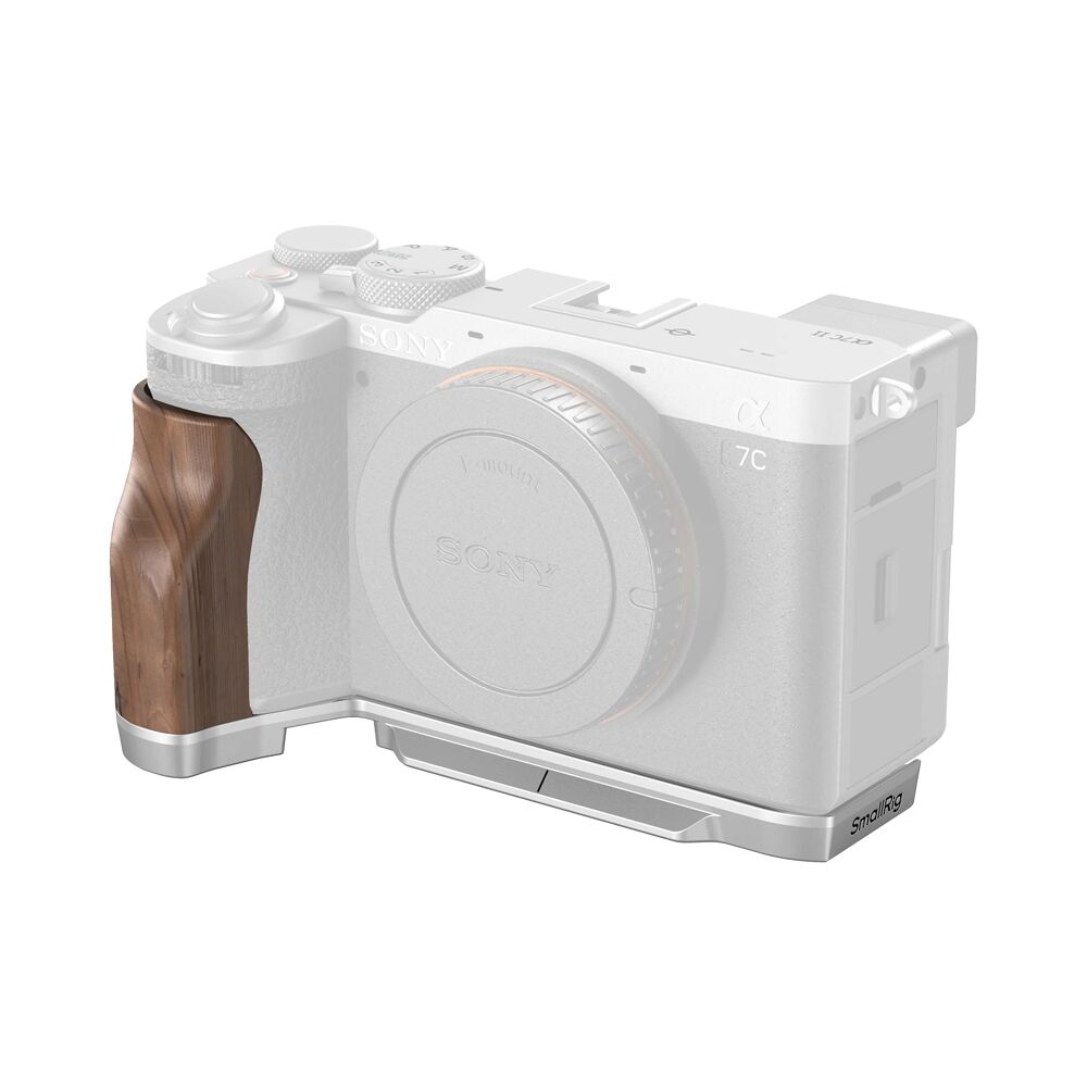 SMALLRIG SmallRig 4796 L-Shape Mount Plate with Wooden Handle for Sony Alpha 7C II / Alpha 7CR