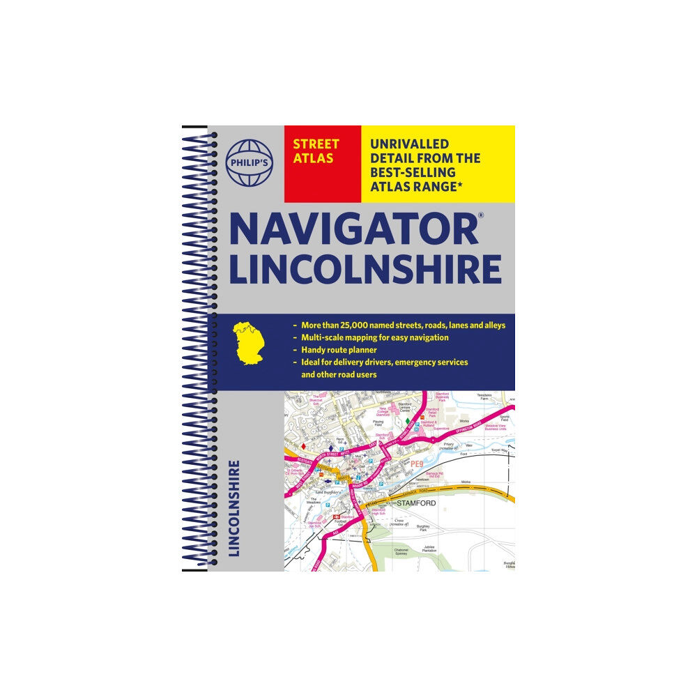 Octopus publishing group Philip's Navigator Street Atlas Lincolnshire (bok, spiral, eng)