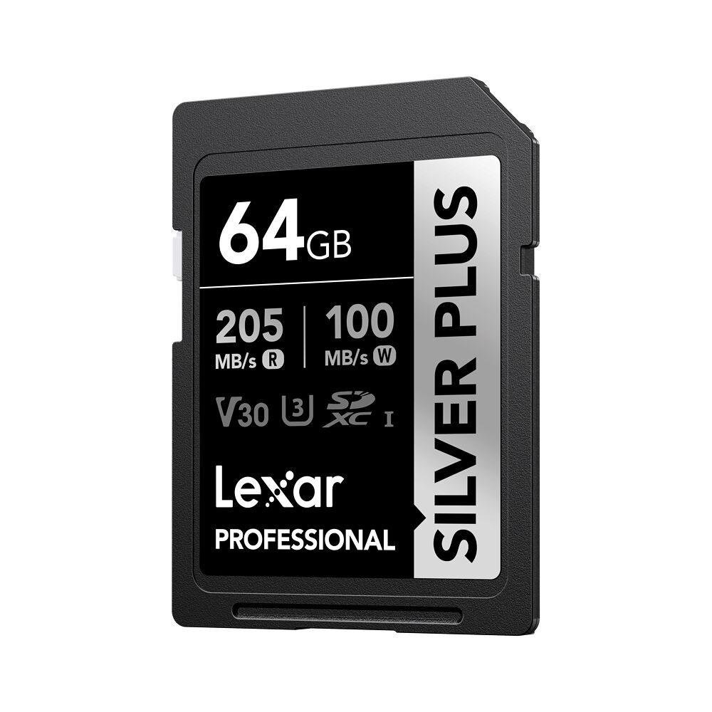 LEXAR Lexar SDXC Professional SILVER Plus 1066x UHS-I/U3/A2/4K R205/W100 (V30) 64GB