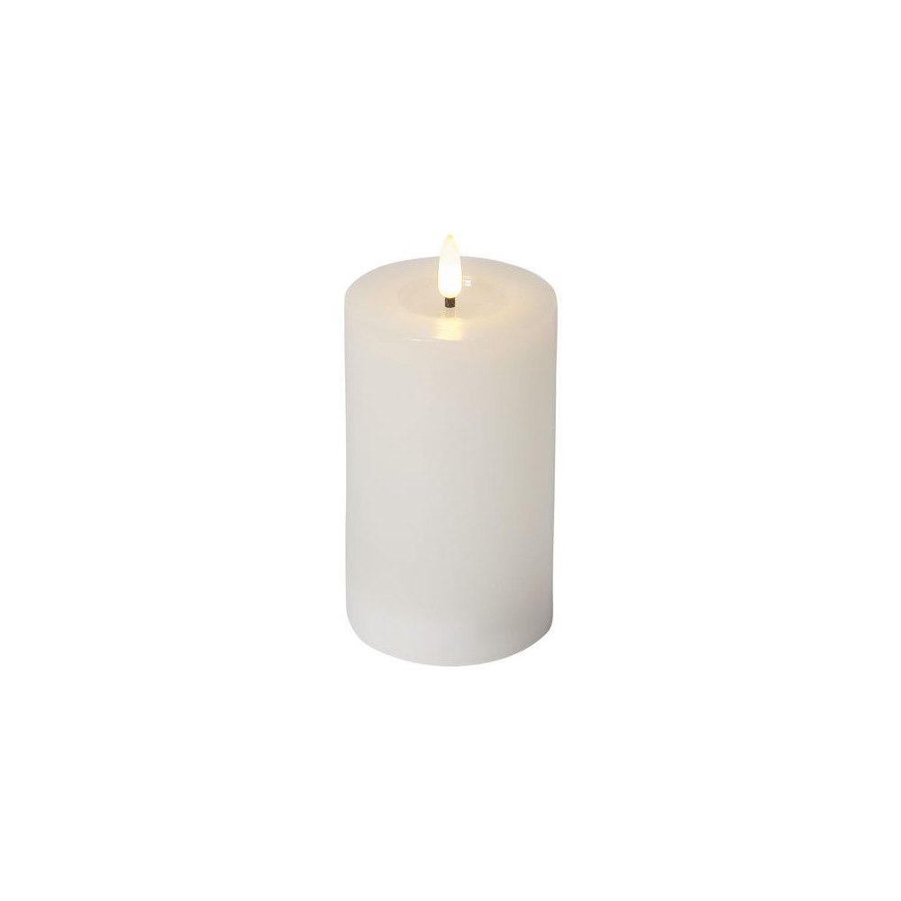 STAR TRADING Blockljus STAR T Flamme LED 15cm vit