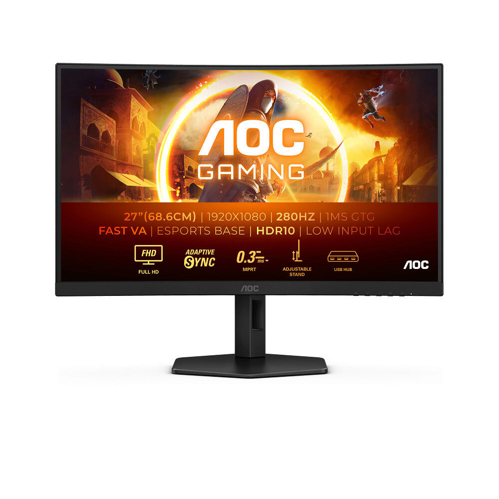AOC AOC Gaming C27G4ZXU - LED-skärm - böjd - Full HD (1080p) - 27" - HDR