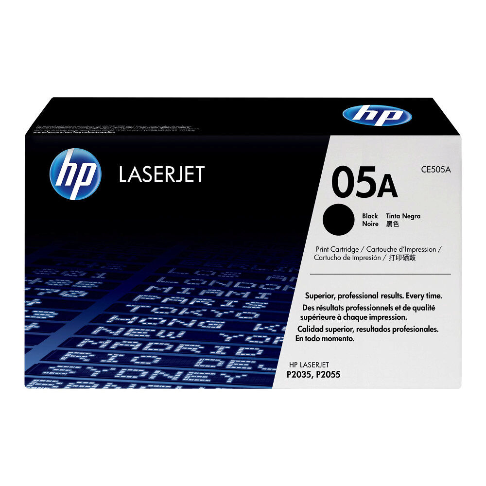 Hewlett-Packard HP 05A - svart - original - LaserJet - tonerkassett (CE505A)