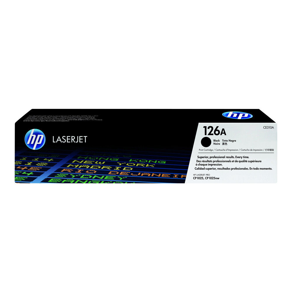 Hewlett-Packard HP 126A - svart - original - LaserJet - tonerkassett (CE310A)