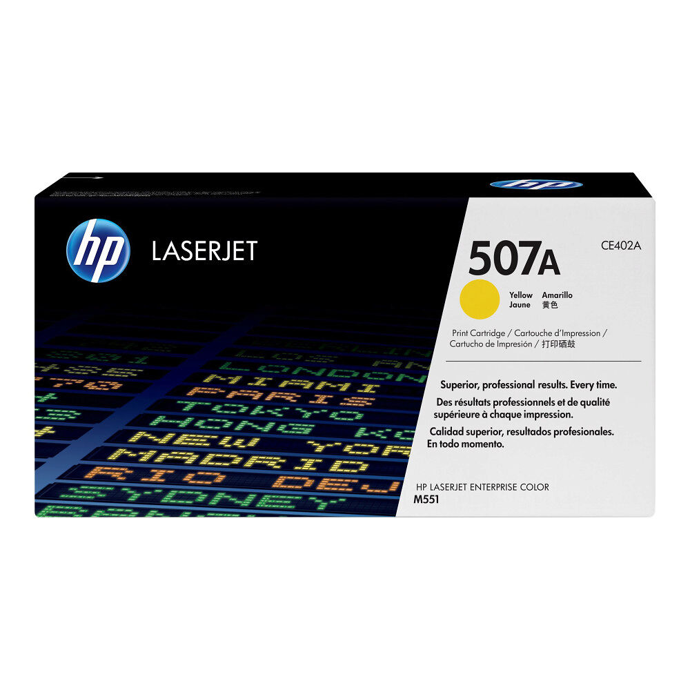 Hewlett-Packard HP 507A - gul - original - LaserJet - tonerkassett (CE402A)