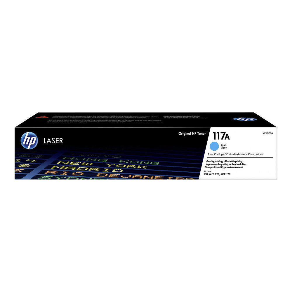 Hewlett-Packard HP 117A - cyan - original - tonerkassett (W2071A)
