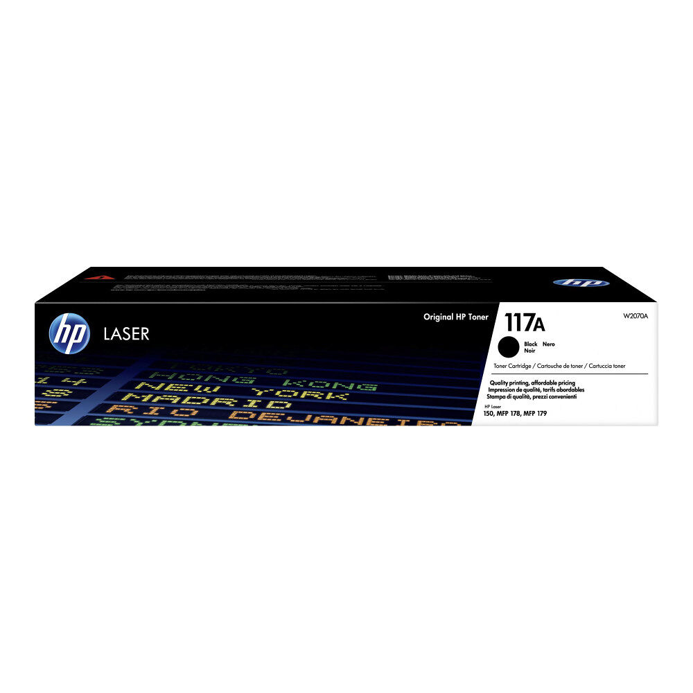 Hewlett-Packard HP 117A - svart - original - tonerkassett (W2070A)