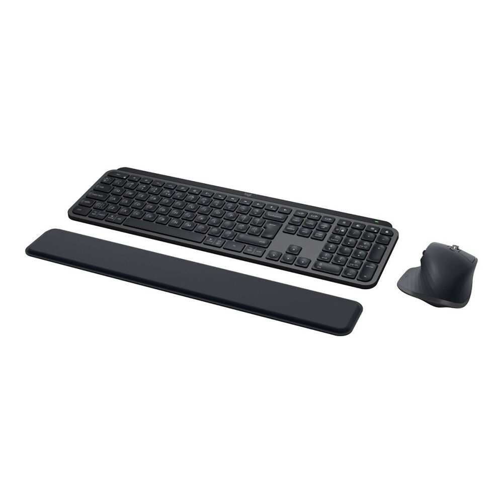 Logitech Logitech MX Keys S Combo - sats med tangentbord och mus - nordiskt (danska/finska/norska/svenska) - grafit - med Palm Re...