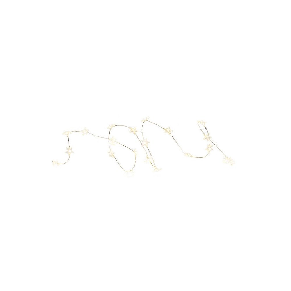 KONSTSMIDE Ljusslinga 20 stjärnor LED 1,3m