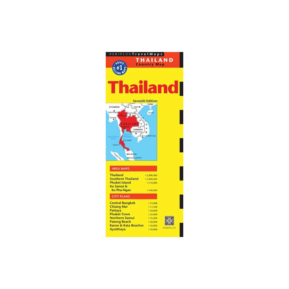 Periplus Editions Thailand Travel Map Seventh Edition