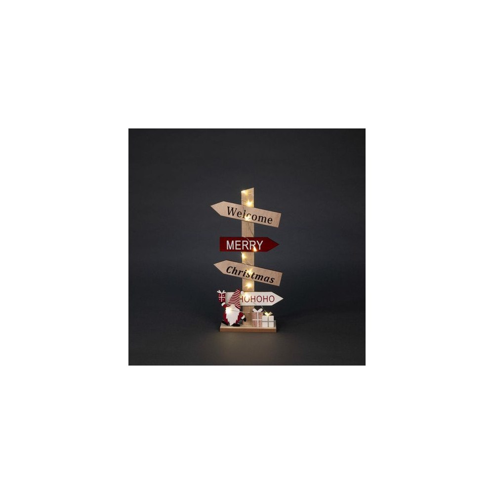 KONSTSMIDE Dekoration Julskylt led 18,5x35,5cm