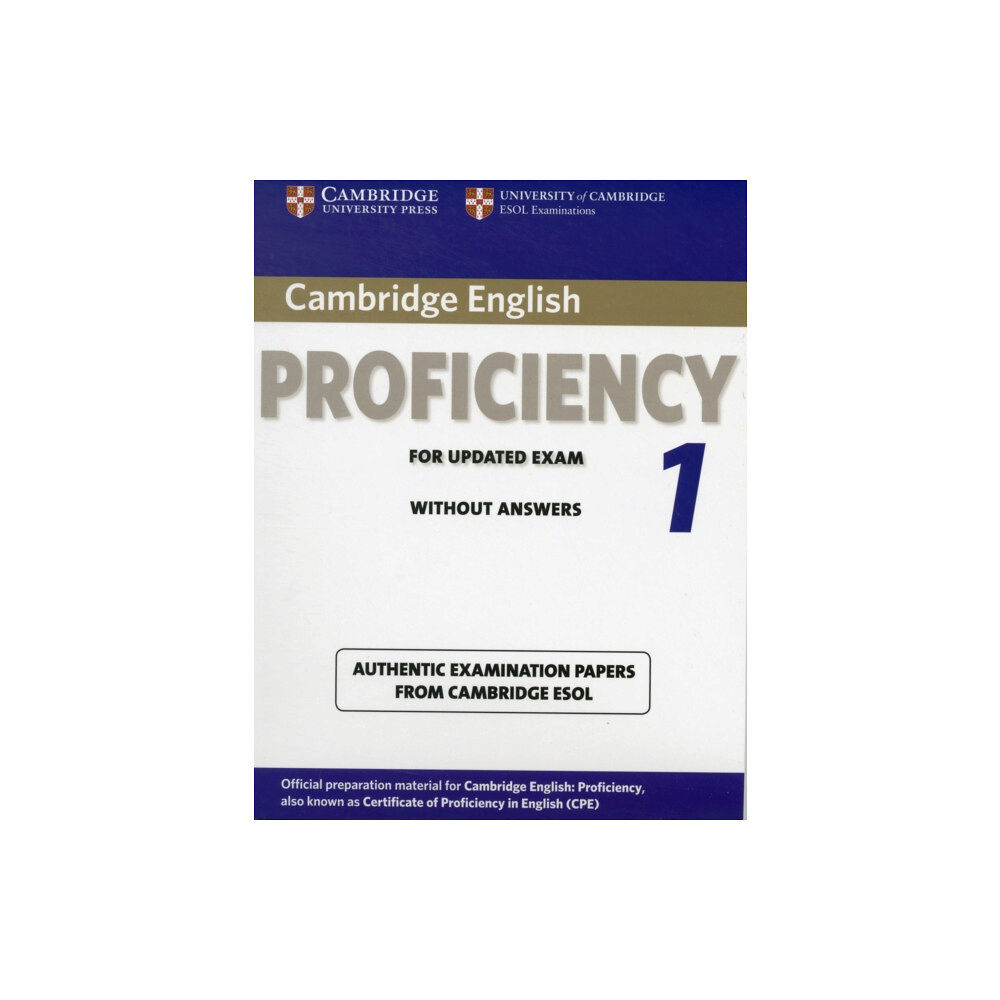 Cambridge University Press Cambridge English Proficiency 1 for Updated Exam Student's Book without Answers (häftad, eng)