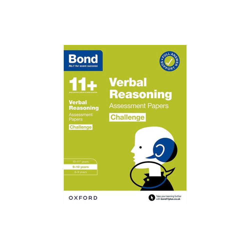 Oxford University Press Bond 11+ Verbal Reasoning Challenge Assessment Papers 9-10 years (for GL Assessment & other 11 plus exams) (häftad, eng)