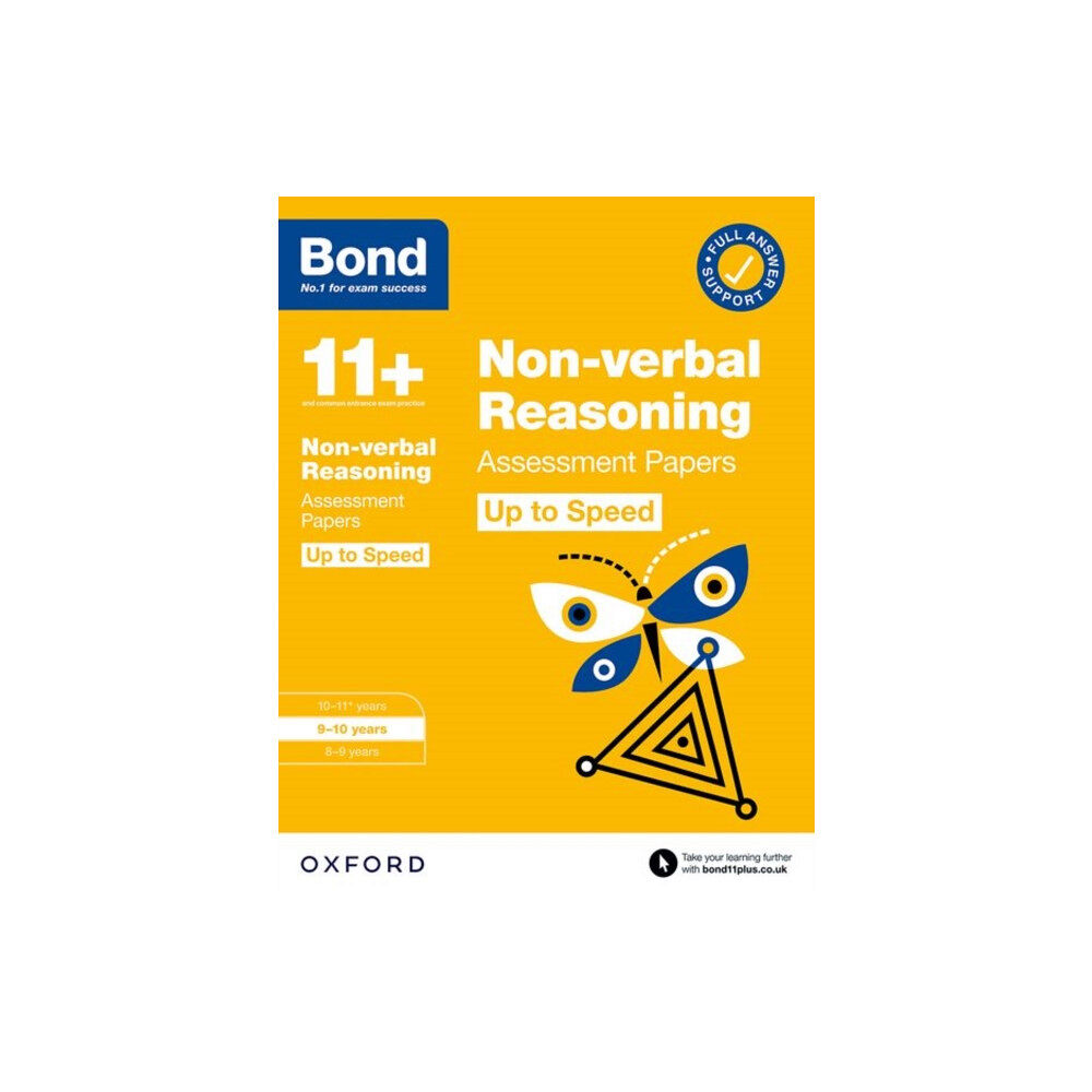 Oxford University Press Bond 11+ Non-verbal Reasoning Up to Speed Assessment Papers with Answer Support 9-10 Years (for GL Assessment & other 11...