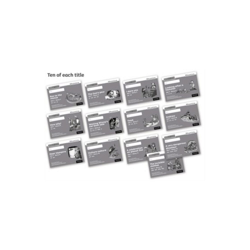 Oxford University Press Read Write Inc. Phonics: Grey Set 7 Core Black & White Storybooks (Pack of 130) (häftad, eng)