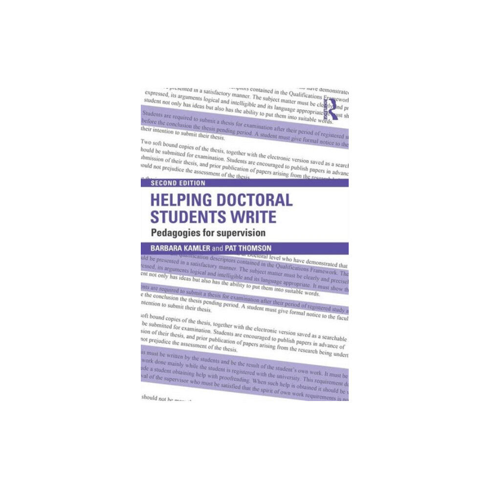 Taylor & francis ltd Helping Doctoral Students Write (häftad, eng)