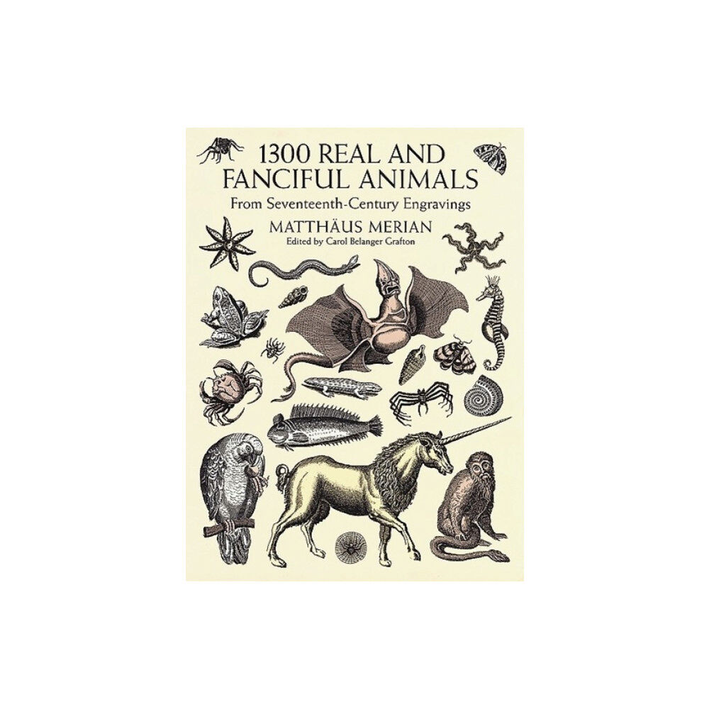 Dover publications inc. 1300 Real and Fanciful Animals (häftad, eng)